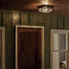 Beacon Square 2 Light 12 inch Olde Bronze Outdoor Flush & Semi Flush Mt